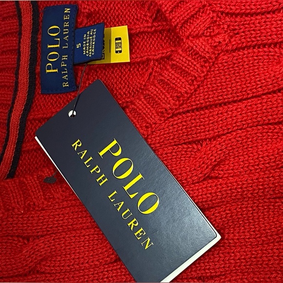 NWT✨ red POLO RALPH LAUREN vest ♥️✨ size: 5 boy - Picture 7 of 7